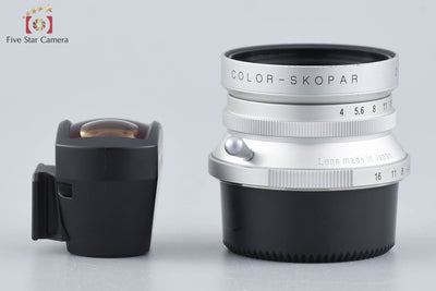 Used Voigtlander COLOR-SKOPAR 21mm f/4 MC Silver L39 Leica Screw Mount + 21mm Viewfinder
