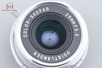 【中古】Voigtlander フォクトレンダー COLOR-SKOPAR 28mm f/3.5 シルバー L39 ライカスクリューマウント