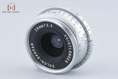 【中古】Voigtlander フォクトレンダー COLOR-SKOPAR 28mm f/3.5 シルバー L39 ライカスクリューマウント