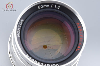 [Used] Voigtlander NOKTON 50mm f/1.5 Aspherical Silver L39 Leica Screw Mount