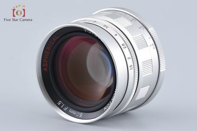 [Used] Voigtlander NOKTON 50mm f/1.5 Aspherical Silver L39 Leica Screw Mount