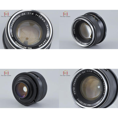 [Used] YASHICA Auto Yashinon-DX 50mm f/1.4 M42 Mount