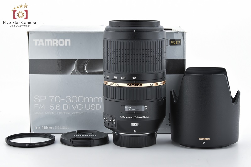 中古 Tamron タムロン A005 Sp 70 300mm F 4 5 6 Di Vc Usd ニコン用 中古 カメラ フィルムカメラを中心に取り揃えるファイブスターカメラ