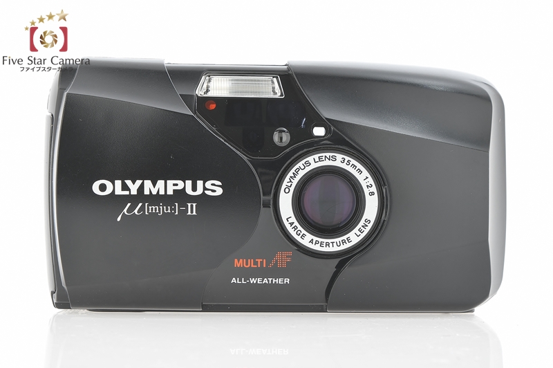 中古】OLYMPUS オリンパス μ[mju:]-II ミューII ブラック | 中古