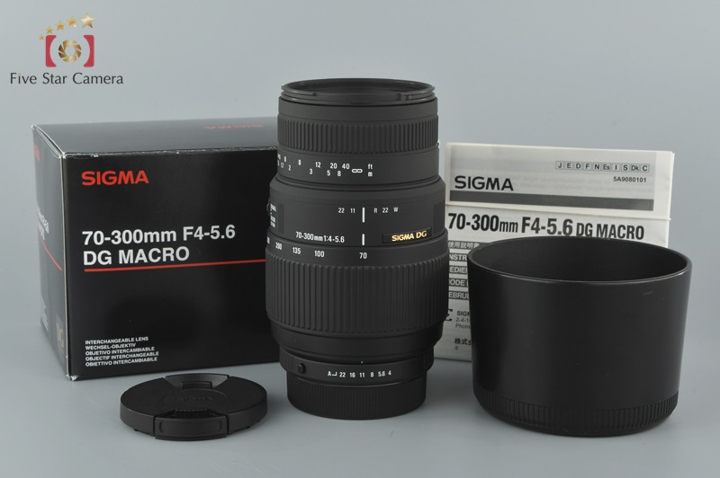 中古 Sigma シグマ 70 300mm F 4 5 6 Dg Macro ペンタックス用 中古カメラ フィルムカメラを中心に取り揃えるファイブスターカメラ