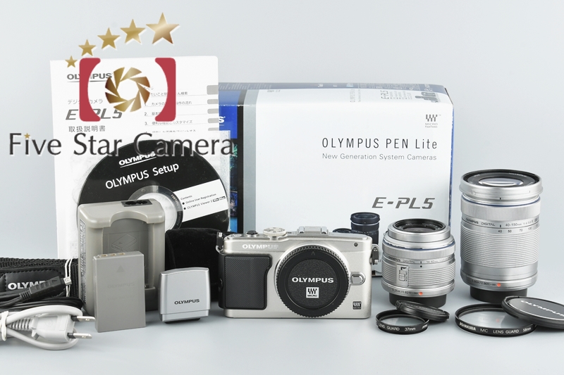 中古】OLYMPUS オリンパス PEN Lite E-PL5 ダブルズームレンズキット