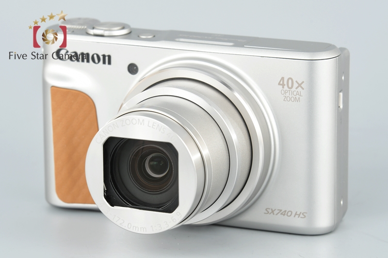 【中古】Canon キヤノン PowerShot SX740 HS シルバー コンパクトデジタルカメラ |  中古カメラ・フィルムカメラを中心に取り揃えるファイブスターカメラ