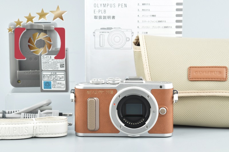 購入 オリンパス OLYMPUS PEN E-PL8 ブラウン ミラーレス一眼レフ