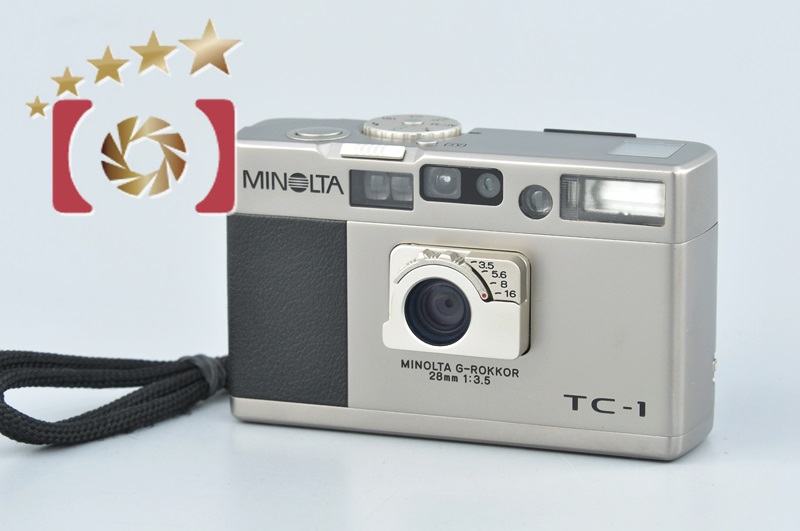 【中古】MINOLTA ミノルタ TC-1 コンパクトフィルムカメラ | 中古カメラ・フィルムカメラを中心に取り揃えるファイブスターカメラ