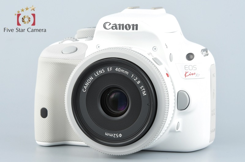 中古】Canon キヤノン EOS Kiss X7 ダブルレンズキット2 ホワイト ...