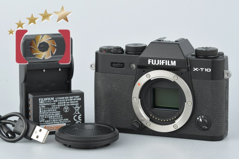 中古】FUJIFILM 富士フイルム X-T10 ブラック ミラーレス一眼カメラ ...