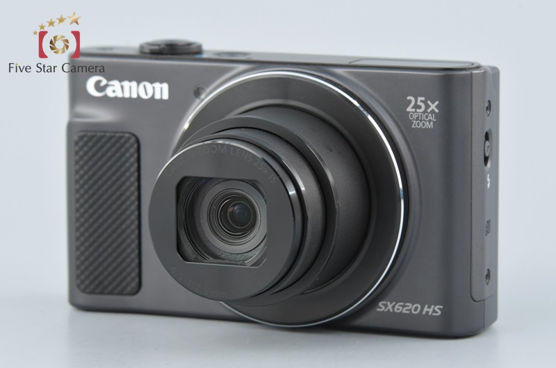 【中古】Canon キヤノン PowerShot SX620 HS ブラック コンパクトデジタルカメラ |  中古カメラ・フィルムカメラを中心に取り揃えるファイブスターカメラ