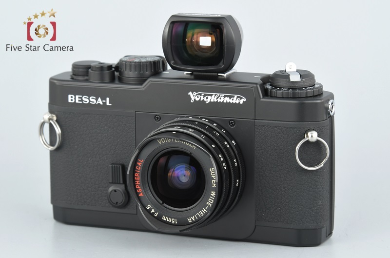 【中古】Voigtlander フォクトレンダー BESSA-L ブラック + SUPER WIDE-HELIAR 15mm f/4.5  Aspherical + 15mm ビューファインダー | 中古カメラ・フィルムカメラを中心に取り揃えるファイブスターカメラ