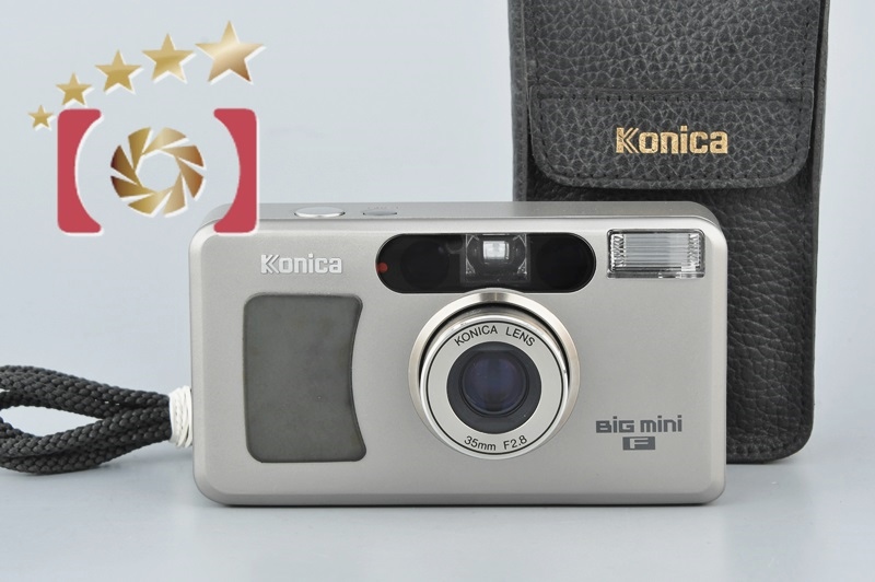 中古】KONICA コニカ BIG mini F シルバー コンパクトフィルムカメラ