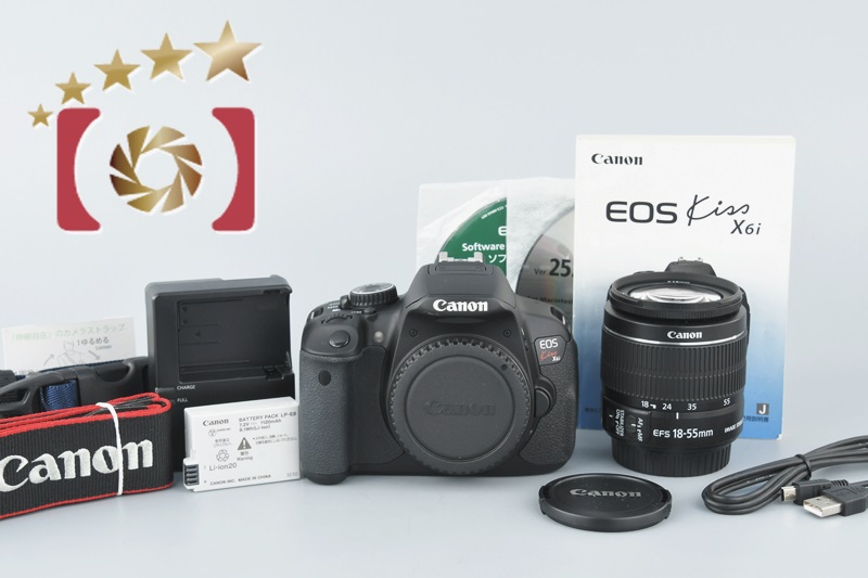 中古】Canon キヤノン EOS Kiss X6i 18-55 レンズキット | 中古カメラ ...