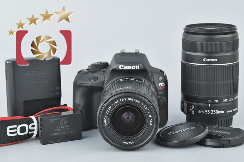 【中古】Canon キヤノン EOS Kiss X7 ダブルズームキット ブラック | 中古カメラ・フィルムカメラを中心に取り揃えるファイブスターカメラ