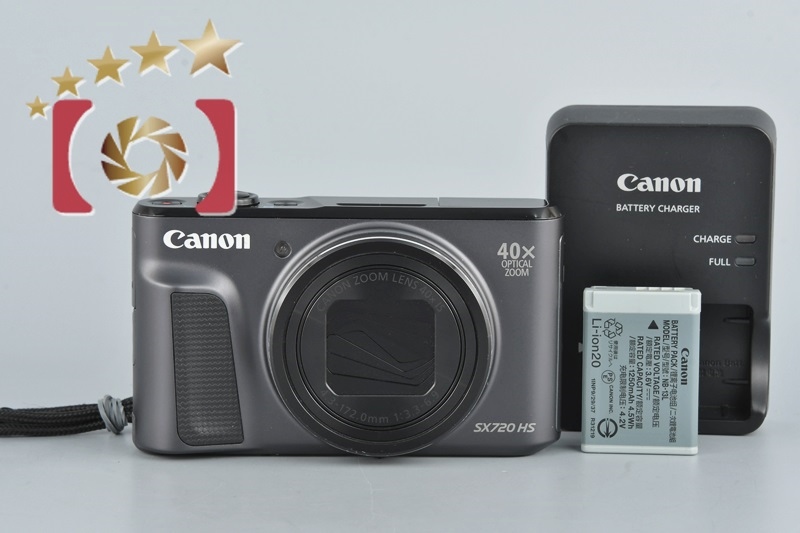 中古】Canon キヤノン PowerShot SX720 HS ブラック コンパクト