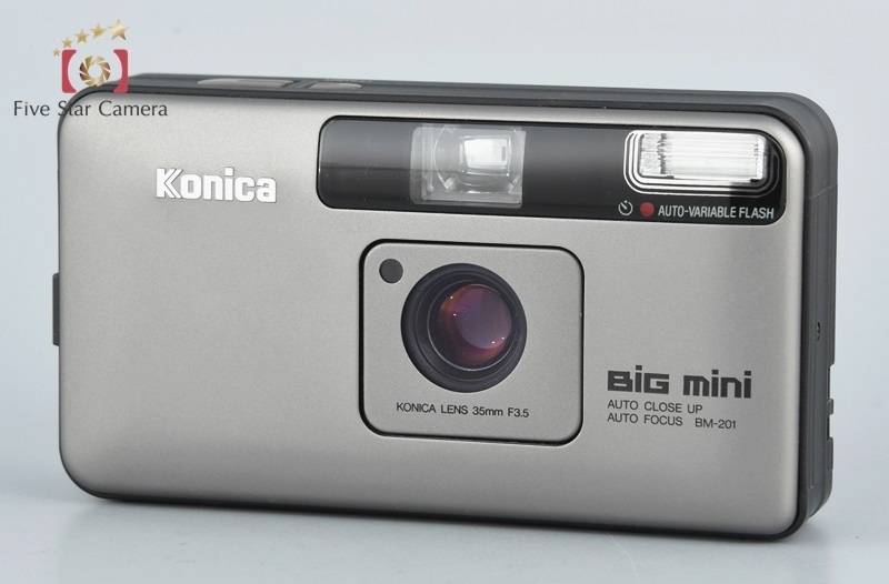 【中古】Konica コニカ BiG mini BM-201 ブラック コンパクトフィルムカメラ |  中古カメラ・フィルムカメラを中心に取り揃えるファイブスターカメラ