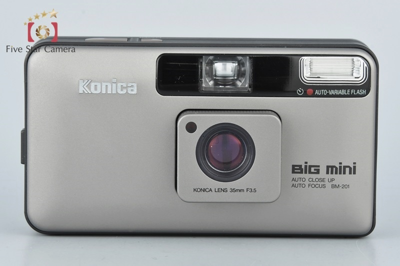 【中古】Konica コニカ BiG mini BM-201 ブラック コンパクトフィルムカメラ |  中古カメラ・フィルムカメラを中心に取り揃えるファイブスターカメラ