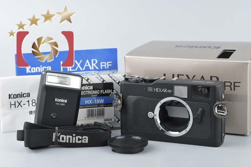 中古】Konica コニカ HEXAR RF + HX-18W エレクトロニックフラッシュ