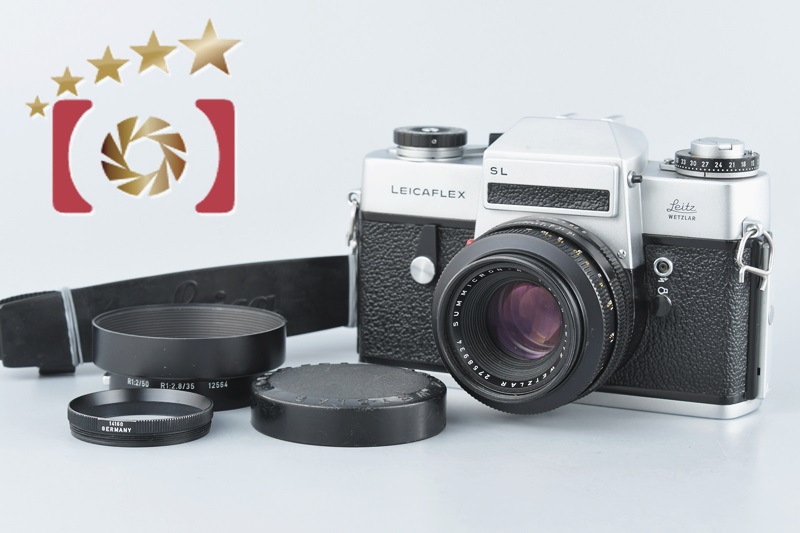 【中古】Leica ライカ LEICAFLEX SL + SUMMICRON-R 50mm f/2 3カム |  中古カメラ・フィルムカメラを中心に取り揃えるファイブスターカメラ