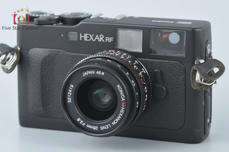 【中古】Konica コニカ HEXAR RF + M-HEXANON 28mm f/2.8 |  中古カメラ・フィルムカメラを中心に取り揃えるファイブスターカメラ