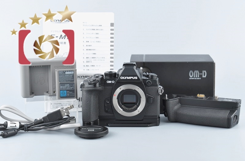 【中古】OLYMPUS オリンパス OM-D E-M1 ブラック HLD-7 バッテリーグリップ付属 |  中古カメラ・フィルムカメラを中心に取り揃えるファイブスターカメラ