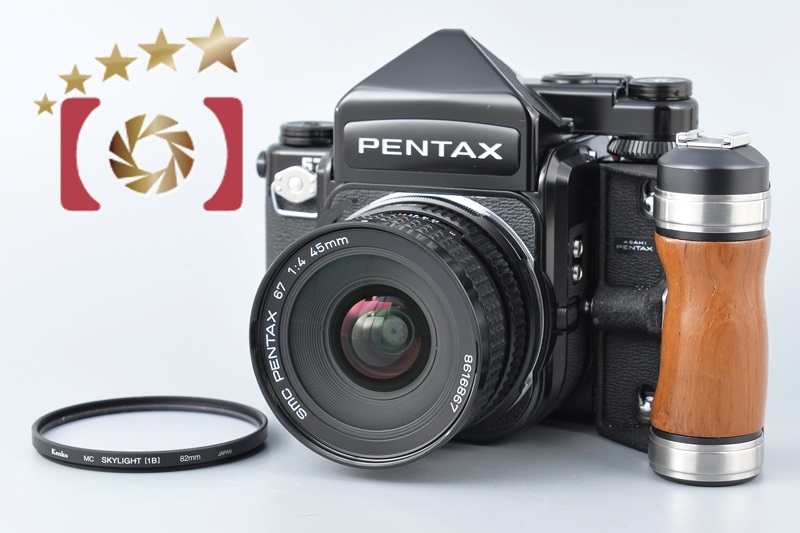 【希少】 Pentax ペンタックス 木製グリップ 67用 フィルムカメラ