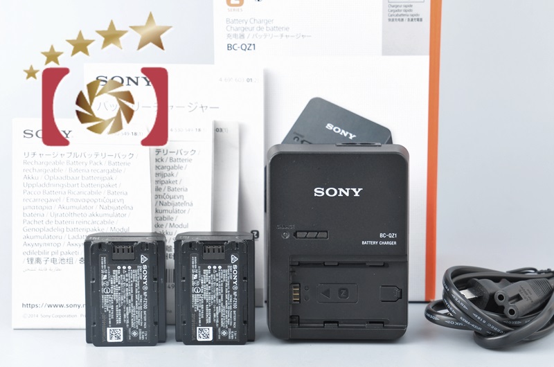 中古】SONY ソニー バッテリーチャージャー BC-QZ1 + バッテリーパック