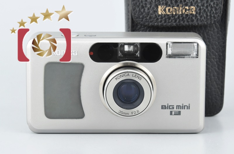 中古】KONICA コニカ BIG mini F シルバー コンパクトフィルムカメラ