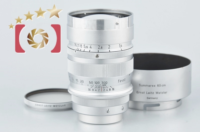 【中古】Leica ライカ Summarex 85mm f/1.5 L39 ライカスクリューマウント |  中古カメラ・フィルムカメラを中心に取り揃えるファイブスターカメラ