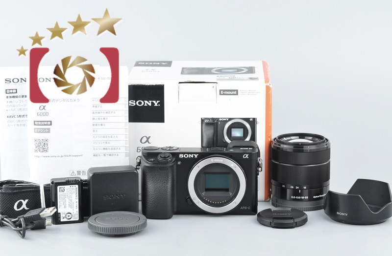 【中古】SONY ソニー α6000 ILCE-6000L ブラック パワーズームレンズキット |  中古カメラ・フィルムカメラを中心に取り揃えるファイブスターカメラ