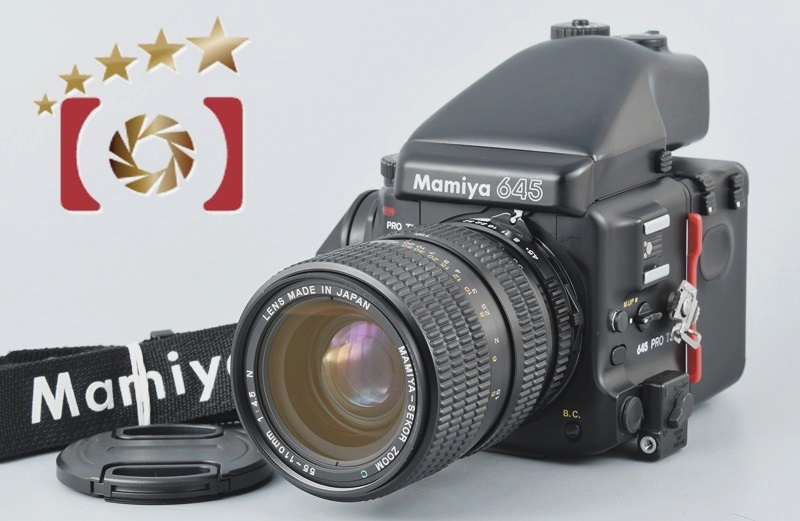 【中古】Mamiya マミヤ 645 PRO TL + SEKOR ZOOM C 55-110mm f/4.5 N |  中古カメラ・フィルムカメラを中心に取り揃えるファイブスターカメラ