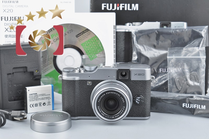 【中古】FUJIFILM 富士フイルム X20 シルバー コンパクトデジタルカメラ | 中古カメラ・フィルムカメラを中心に取り揃えるファイブスターカメラ