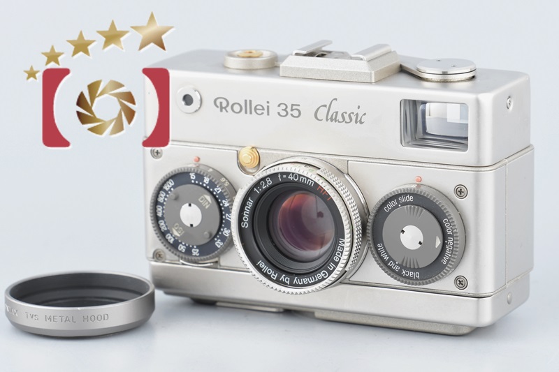 【中古】Rollei ローライ 35 Classic Platin プラチナ コンパクトフィルムカメラ |  中古カメラ・フィルムカメラを中心に取り揃えるファイブスターカメラ