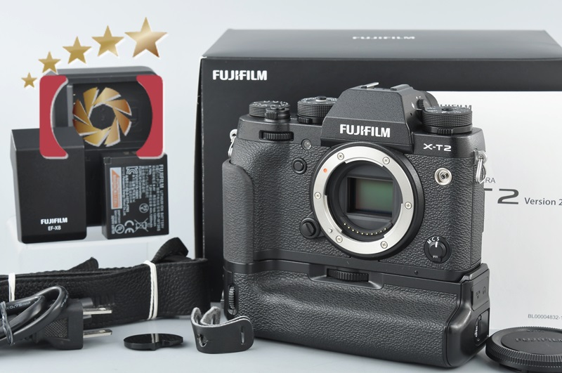 中古】FUJIFILM 富士フィルム X-T2 ブラック + VPB-XT2 縦位置パワー 