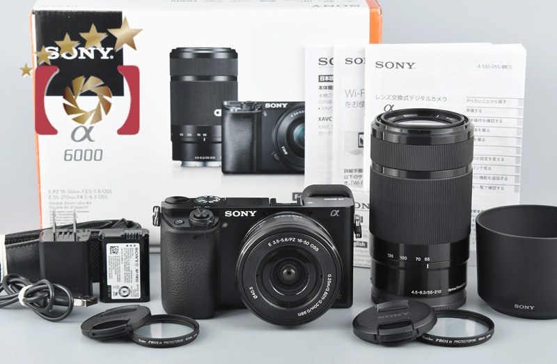 中古】SONY ソニー α6000 ILCE-6000Y ダブルズームレンズキット