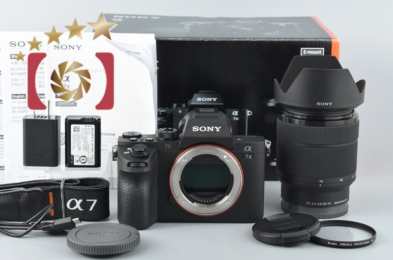 中古】SONY ソニー α7II ILCE-7M2K ズームレンズキット シャッター回数