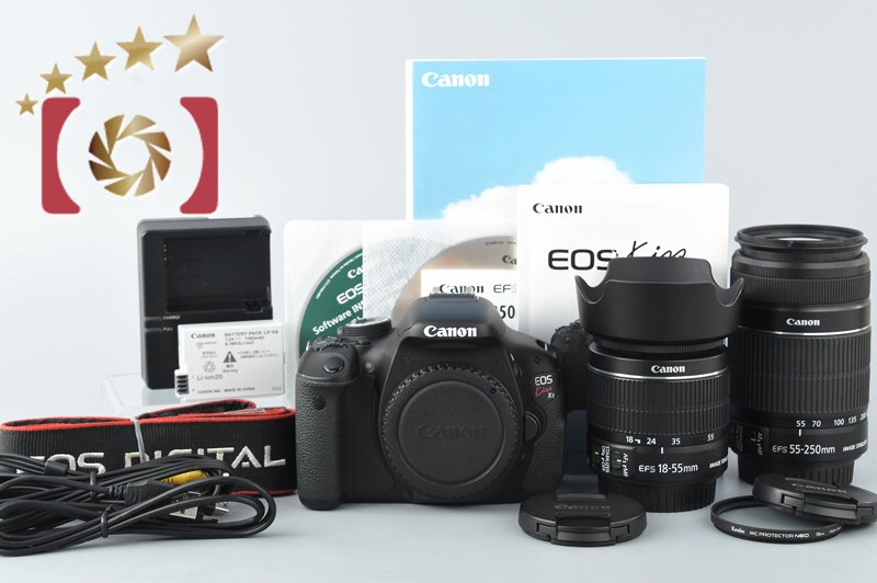 中古】Canon キヤノン EOS Kiss X5 ダブルズームレンズキット | 中古