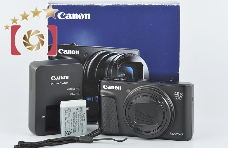 中古】Canon キヤノン PowerShot SX740 HS ブラック コンパクト