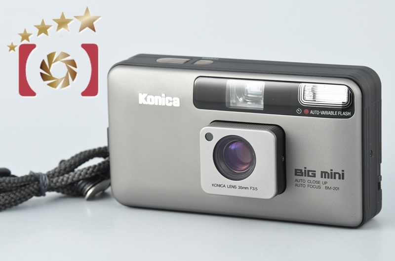 【中古】Konica コニカ BiG mini BM-201 ブラック コンパクトフィルムカメラ |  中古カメラ・フィルムカメラを中心に取り揃えるファイブスターカメラ