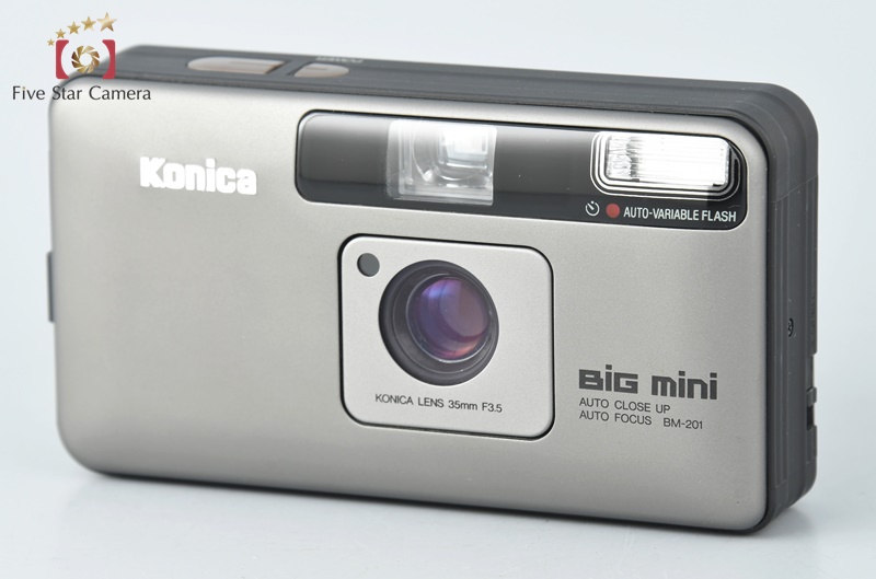 【中古】Konica コニカ BiG mini BM-201 ブラック コンパクトフィルムカメラ |  中古カメラ・フィルムカメラを中心に取り揃えるファイブスターカメラ