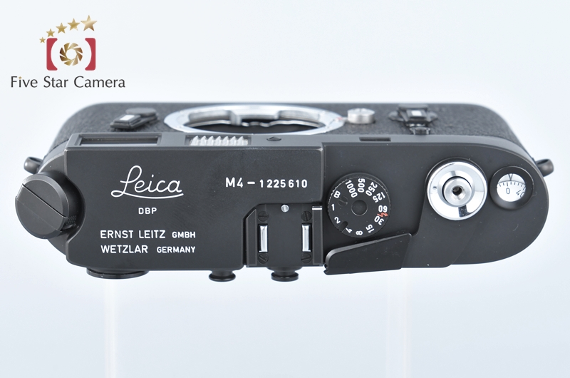 【2021.04 オーバーホール済】Leica ライカ M4 ブラッククローム レンジファインダーフィルムカメラ |  中古カメラ・フィルムカメラを中心に取り揃えるファイブスターカメラ