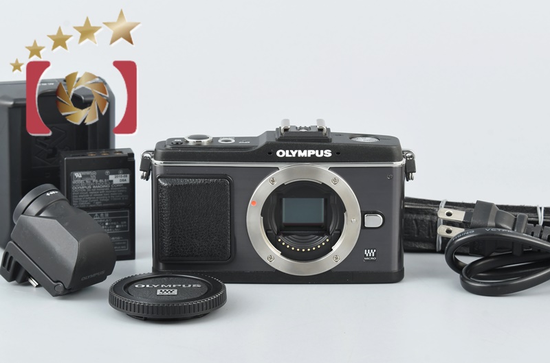 中古】OLYMPUS オリンパス PEN E-P2 ブラック VF-2 ビューファインダー 