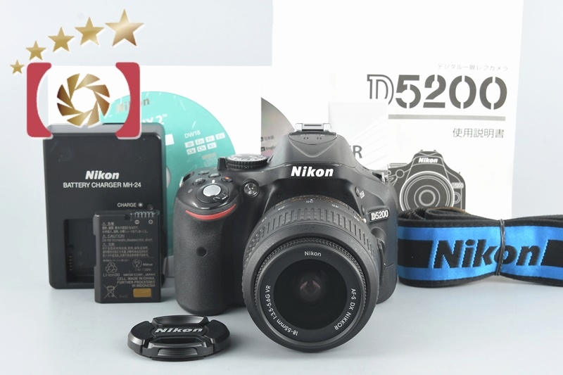 中古】Nikon ニコン D5200 18-55 VRレンズキット ブラック | 中古 ...