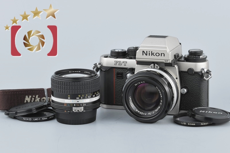 【中古】Nikon ニコン F3/T チタンカラー + Ai-S NIKKOR 28mm f/2.8 + NIKKOR-S.C Auto 50mm  f/1.4 Ai改 | 中古カメラ・フィルムカメラを中心に取り揃えるファイブスターカメラ