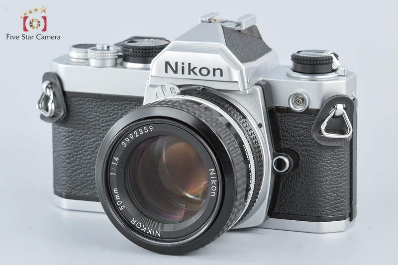 【中古】Nikon ニコン FM シルバー 前期 + Ai NIKKOR 50mm f/1.4 |  中古カメラ・フィルムカメラを中心に取り揃えるファイブスターカメラ