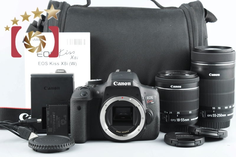 中古】Canon キヤノン EOS Kiss X8i ダブルズームキット | 中古カメラ