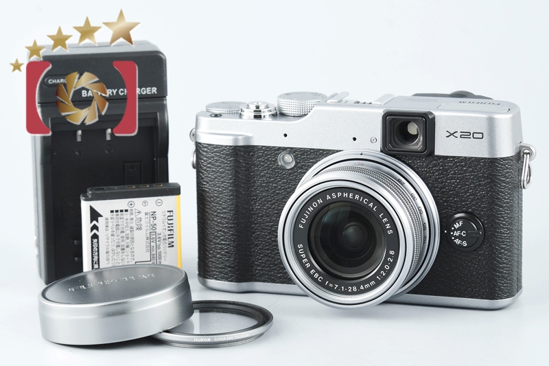 【中古】FUJIFILM 富士フイルム X20 シルバー コンパクトデジタルカメラ | 中古カメラ・フィルムカメラを中心に取り揃えるファイブスターカメラ