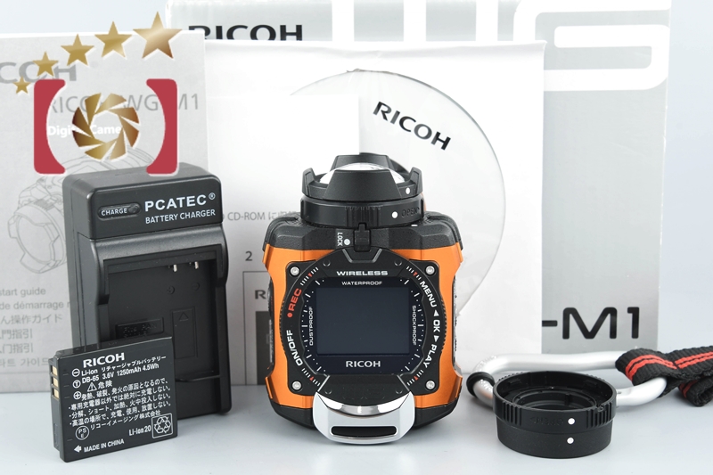 【中古】RICOH リコー WG-M1 オレンジ 防水アクションカメラ | 中古カメラ・フィルムカメラを中心に取り揃えるファイブスターカメラ